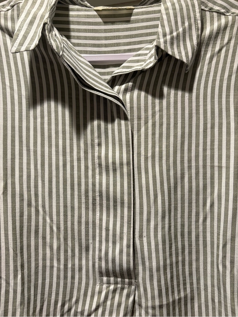 Max Studio Striped Button-Up Shirt - Picture 5 of 7